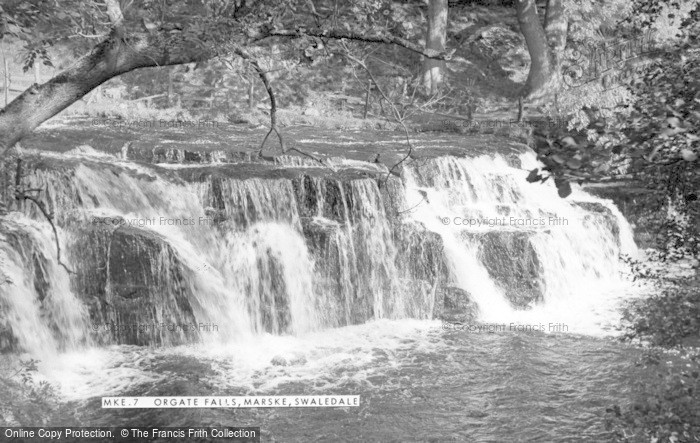 Photo of Marske, Orgate Falls c.1955