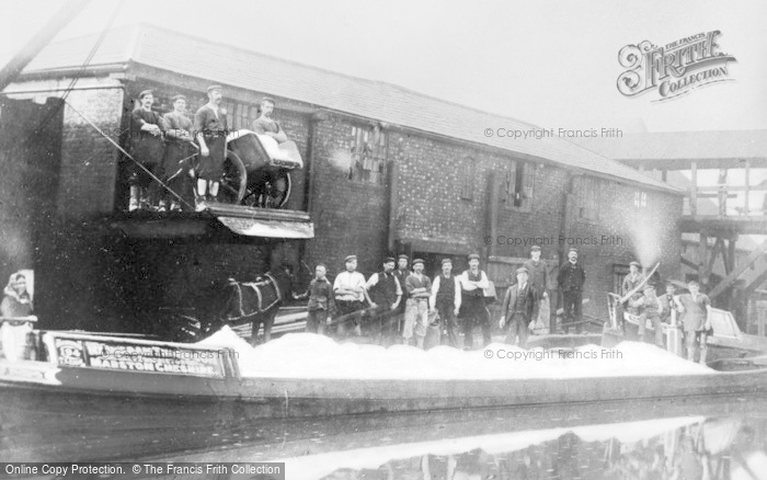 Photo of Marston, Narrowboats, The Lion Salt Works c.1900