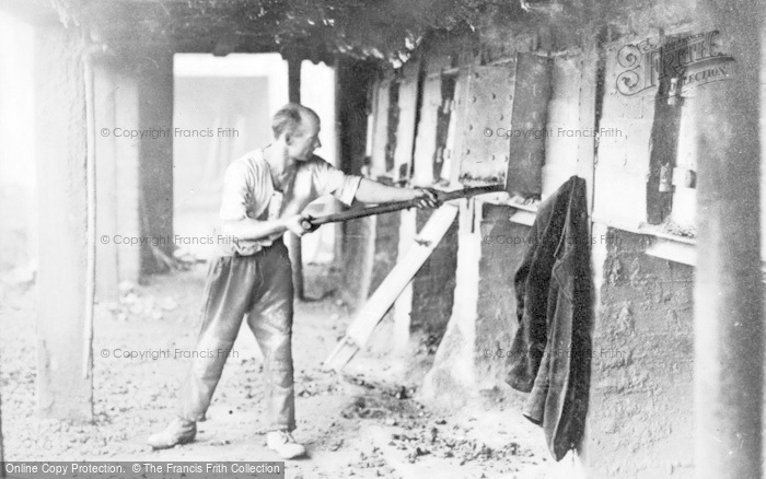 Photo of Marston, Stoking The Furnace, Lion Salt Works c.1900
