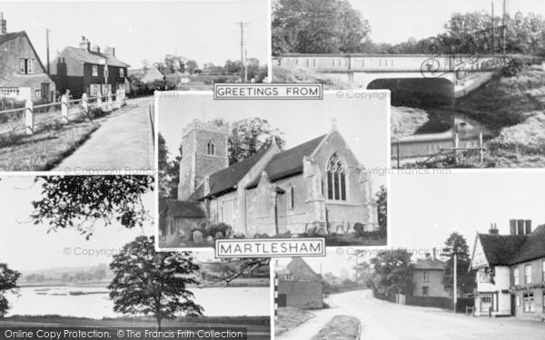 Photo of Martlesham, Composite c.1955