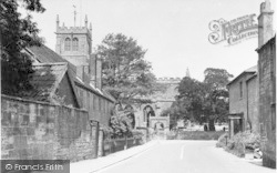 All Saints Church And Church House c.1955, Martock