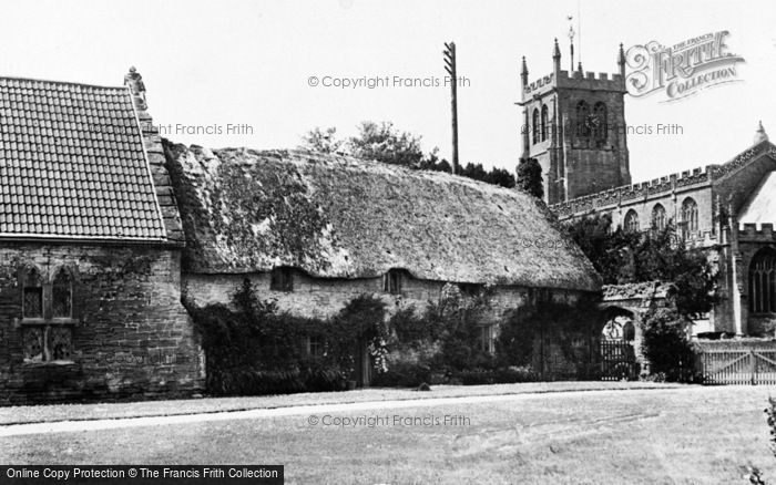 Photo of Martock, All Saints Church And Old Cottages c.1955
