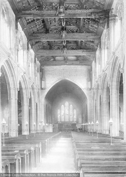 Photo of Martock, All Saints Church, Interior 1900