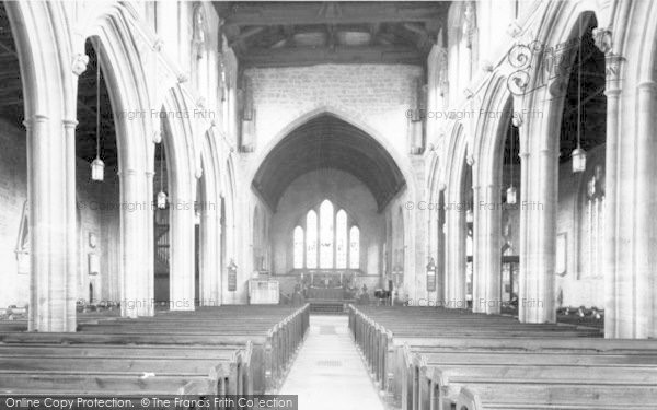 Photo of Martock, All Saints Church Interior c.1955