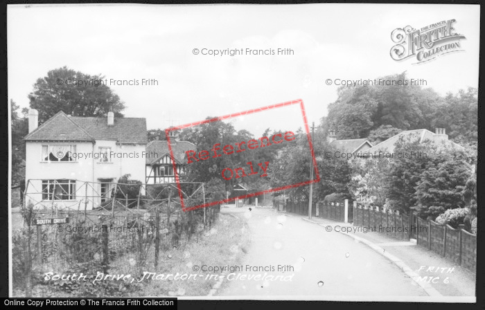 Photo of Marton In Cleveland, South Drive c.1955