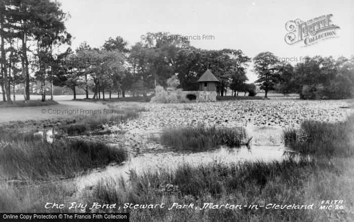 Photo of Marton In Cleveland, Stewart Park, Lily Pond c.1955