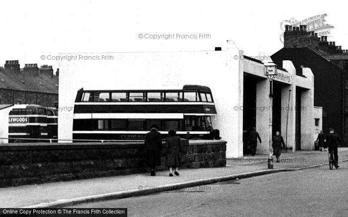 Photo of Maryport, The Bus Station c.1955