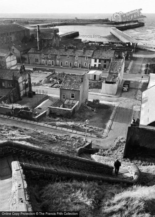 Photo of Maryport, View From High Street Of Wallace Street And North Pier 1964