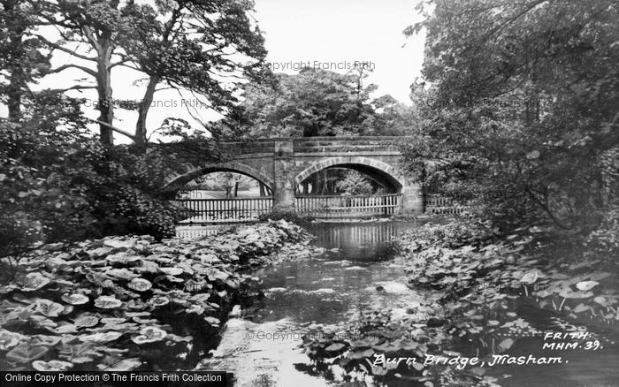 Photo of Masham, Burn Bridge c.1960