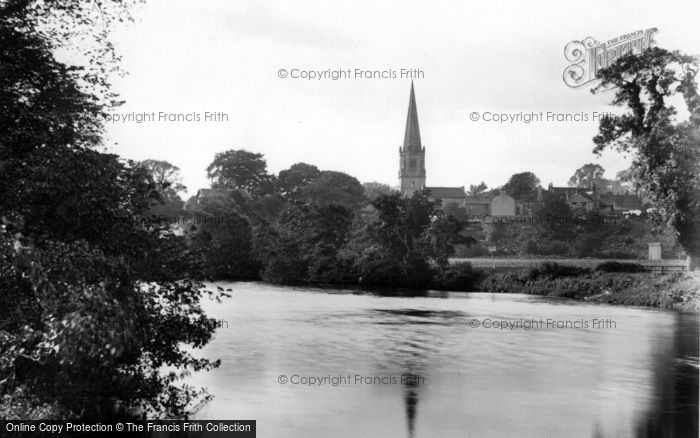 Photo of Masham, Church From The River 1927