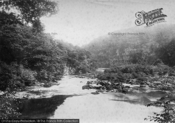 Photo of Masham, Hackfall, Down The River c.1885