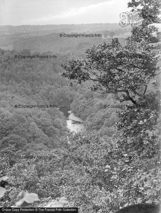 Photo of Masham, Hackfall, River Ure, View From Castle 1927
