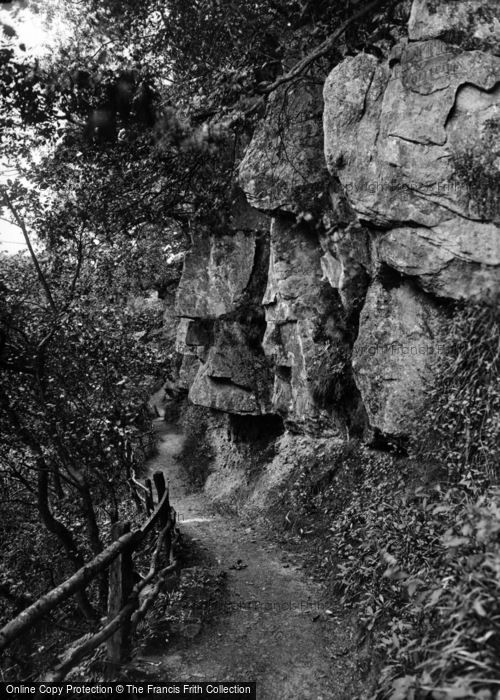 Photo of Masham, Hackfall, Rock Walk 1927