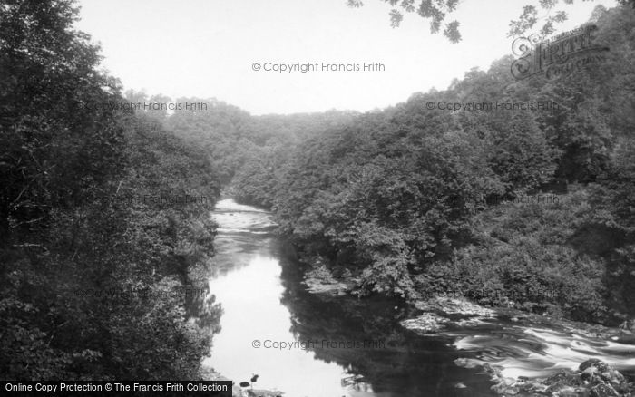 Photo of Masham, Hackfall, Up The River c.1885