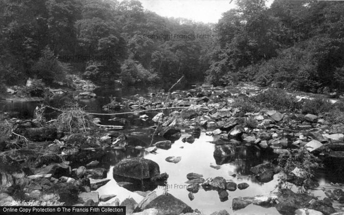 Photo of Masham, Hackfall, Up The River c.1885