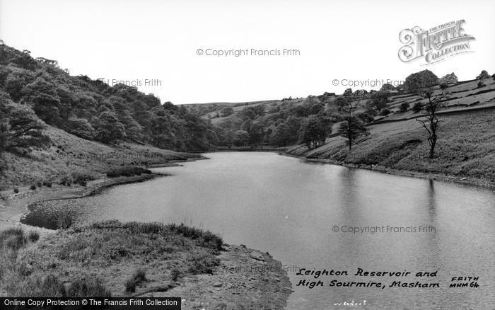 Photo of Masham, Leighton Reservoir And High Sourmire c.1960
