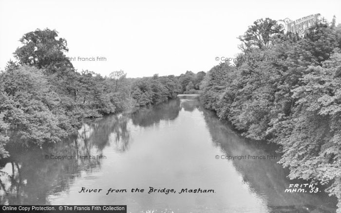 Photo of Masham, River From The Bridge c.1960