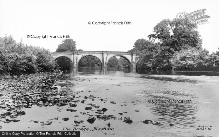 Photo of Masham, The Bridge c.1955