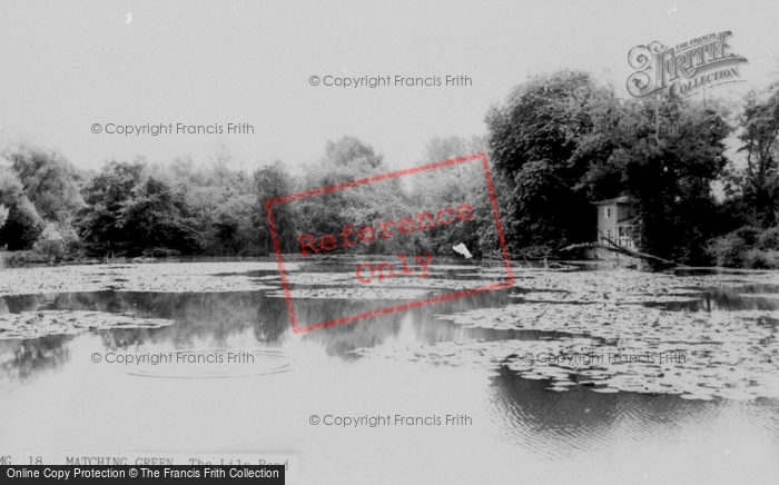 Photo of Matching Green, The Lily Pond c.1960