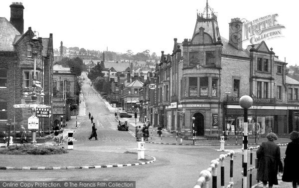 Photo of Matlock, Bank Road From Crown Square c.1949