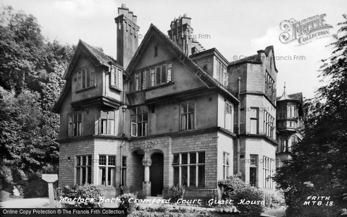 Photo of Matlock Bath, Cromford Court Guest House c.1955