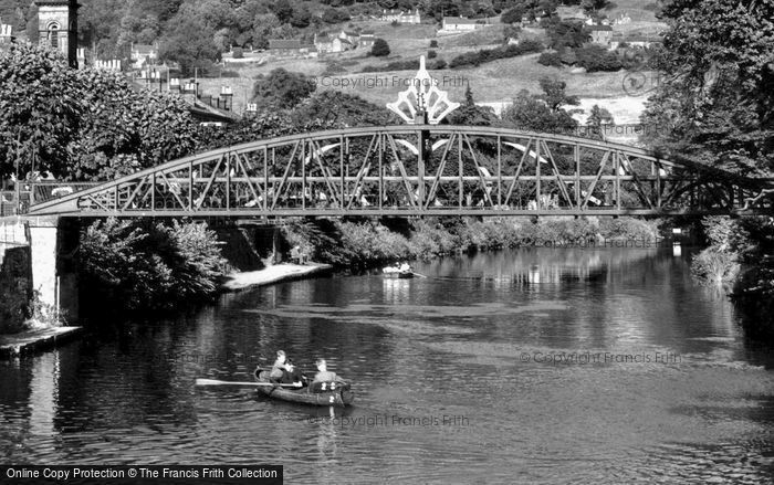 Photo of Matlock Bath, Jubilee Bridge c.1955