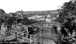 Jubilee Bridge c.1955, Matlock Bath