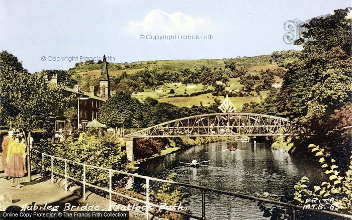 Photo of Matlock Bath, Jubilee Bridge c.1955