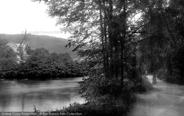 Photo of Matlock Bath, Lovers' Walk And Church 1886