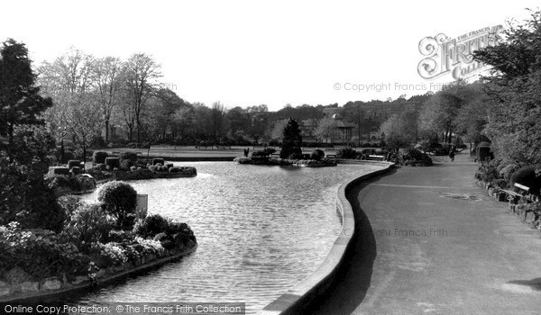 Photo of Matlock, Hall Leys Park c.1955