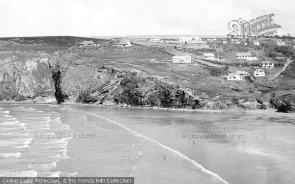 Photo of Mawgan Porth, From The Beach c.1955