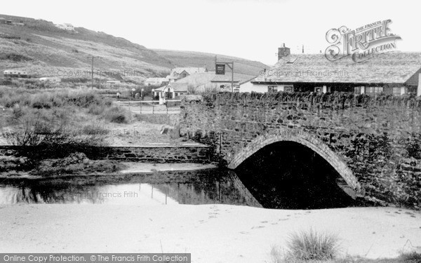 Photo of Mawgan Porth, Stream And Bridge c.1955