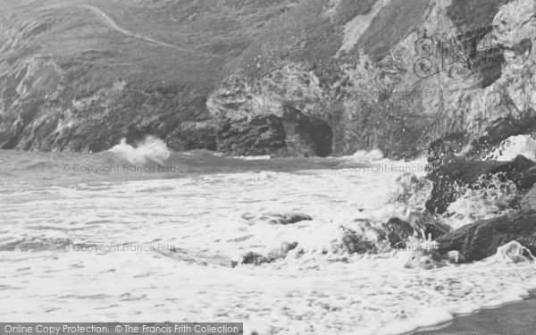 Photo of Mawgan Porth, The Beach c.1955