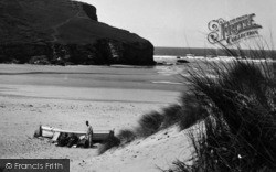 The Sands, People Sunbathing 1937, Mawgan Porth