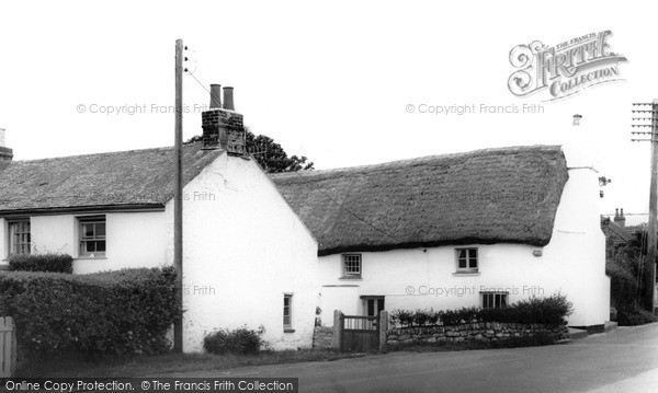 Photo of Mawnan, Old Cottages c.1955