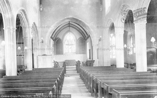 Photo of Meare, St Mary's Church Interior 1904