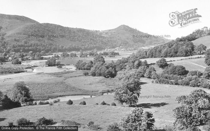 Photo of Meifod, River Vyrnwy And Maen Hill c.1955