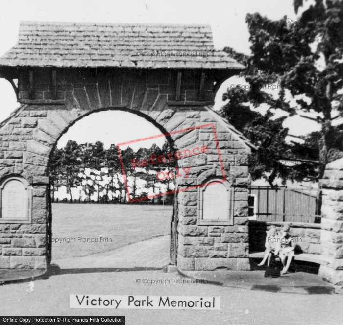 Photo of Meigle, Victory Park Memorial c.1955