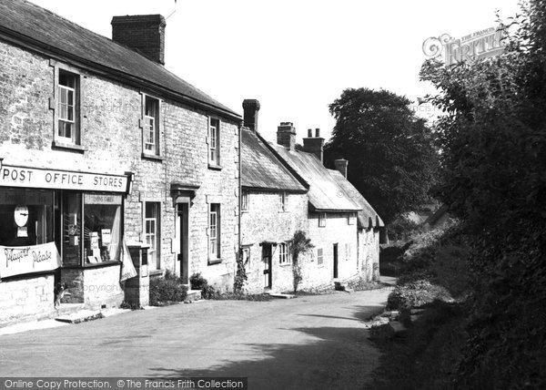 Photo of Melbury Osmond, Post Office c.1955
