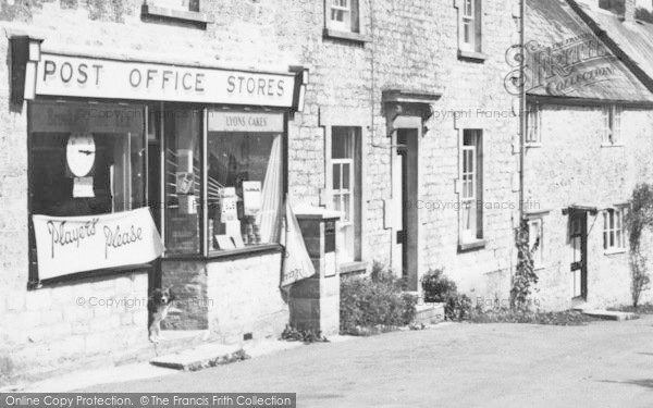 Photo of Melbury Osmond, Post Office Stores c.1955