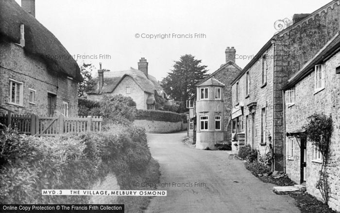 Photo of Melbury Osmond, The Village c.1955