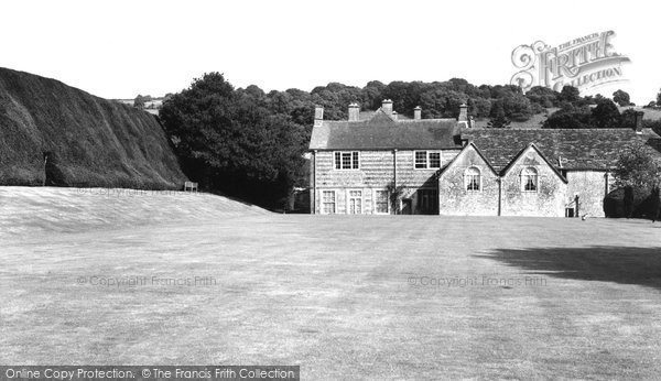 Photo of Melcombe Bingham, The Manor, Bowling Green And Yew Hedge c.1955