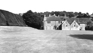 The Manor, Bowling Green And Yew Hedge c.1955, Melcombe Bingham