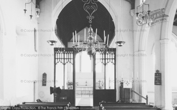 Photo of Meldreth, Parish Church Interior c.1965