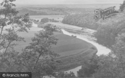 The River Ribble, Horseshoe Bend c.1953, Mellor Brook