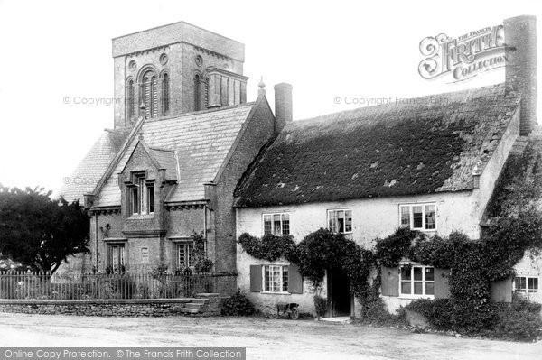 Photo of Melplash, Christ Church And School 1907