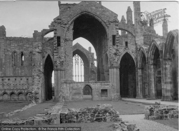 Photo of Melrose, Abbey c.1955