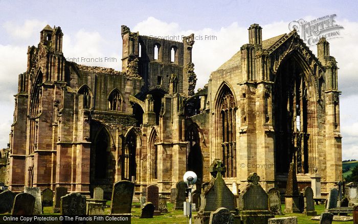 Photo of Melrose, The Abbey 1990