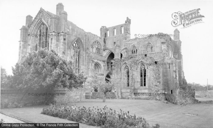Photo of Melrose, The Abbey c.1955