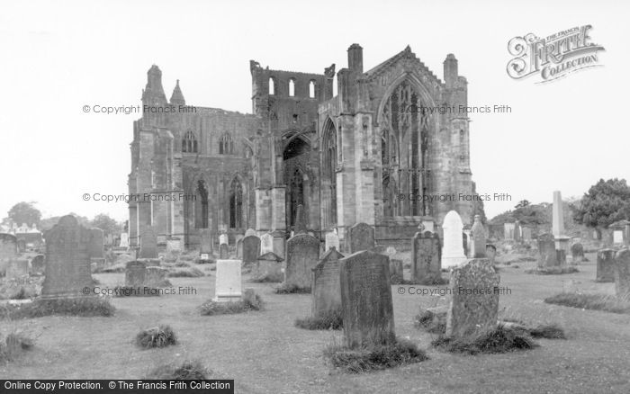 Photo of Melrose, The Abbey c.1955